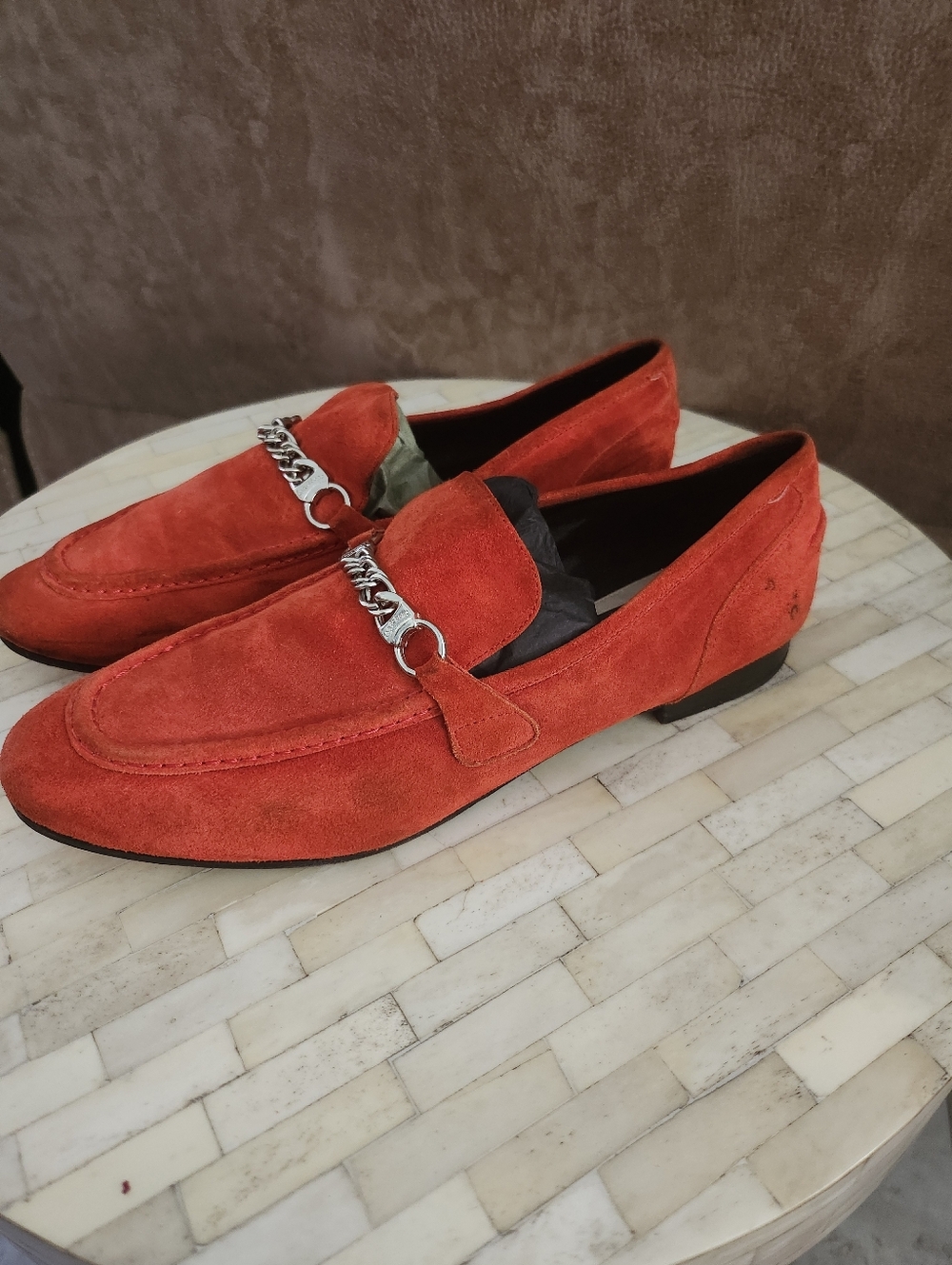 Rag & Bone Logan Cooper suede leather loafers size 39.5 - Picture 3 of 9